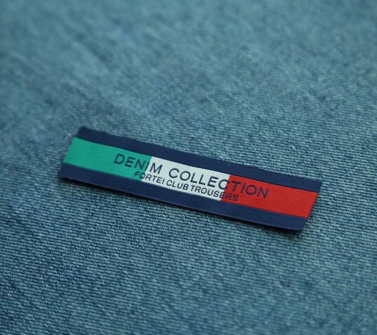 trousers woven label