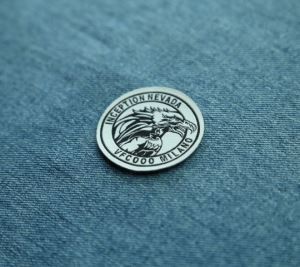 Pieni pyöreä Eagle kudottu Patch