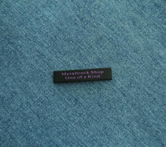 custom embossed black leather tags patches labels for garment