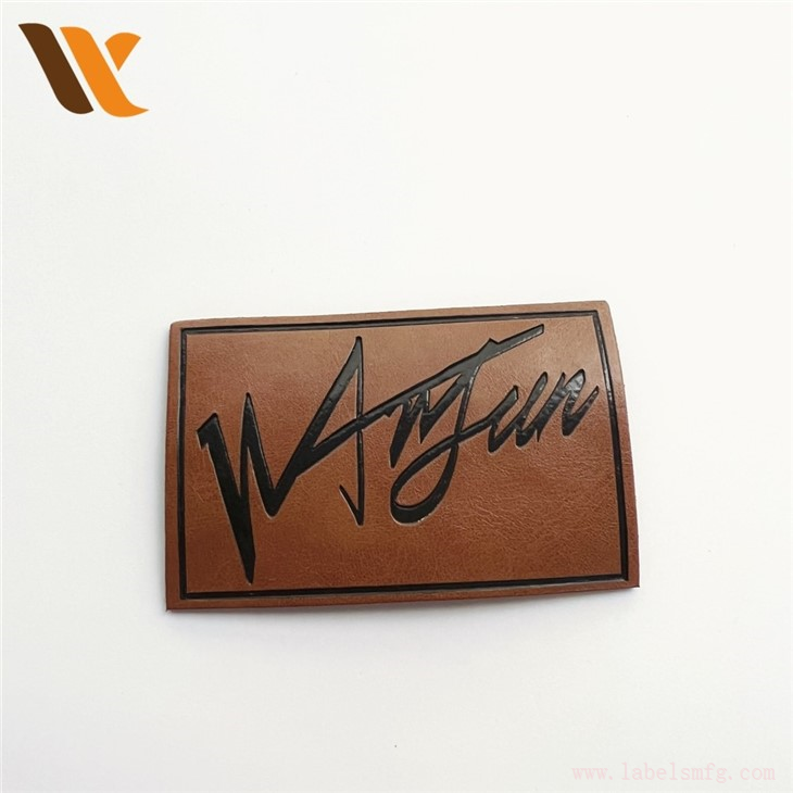 Custom Design Luxury Real Leather Label Patch