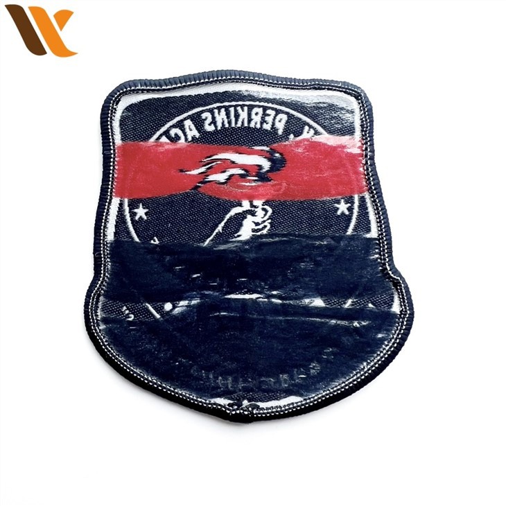Elegant White College Garment Woven Patches 3