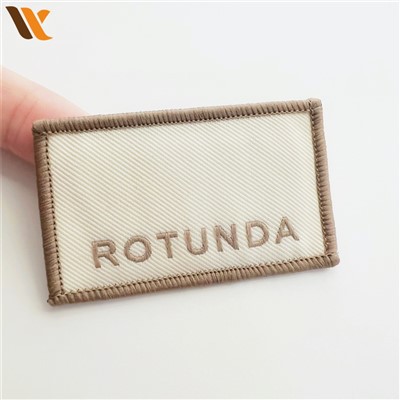 Mukautettu logo kudottu Patch Applique Label Badge